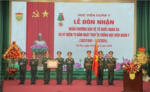 Học viện Quân y nhận Huân chương bảo vệ Tổ quốc (08/03/2024)